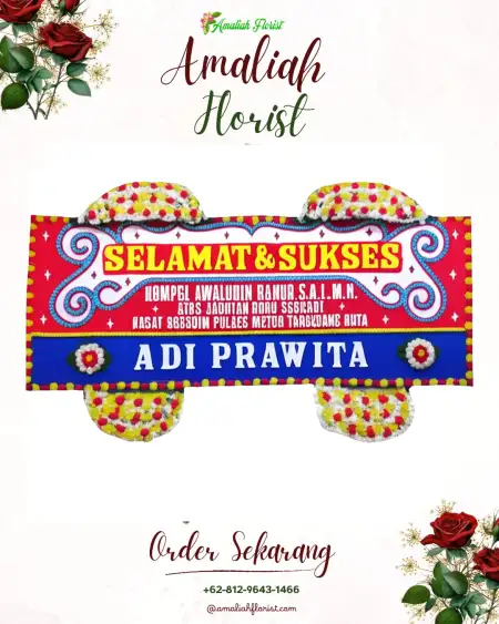 Papan Bunga Ucapan Selamat Kutasari